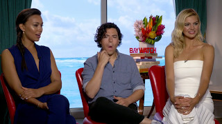 Fun with Ilfenesh Hadera Jon Bass and Kelly Rohrbach Baywatch Full interview [upl. by Aihseken117]