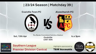 Coalville Town vs Alvechurch 130424 [upl. by Helas]