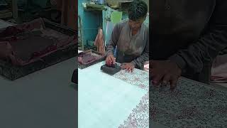 Wood Block Printing On Fabric [upl. by Romaine]