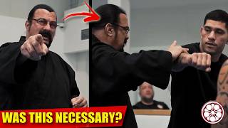 STEVEN SEAGAL teaches ALEX PEREIRA how to FINISH a Fight [upl. by Aryahay73]