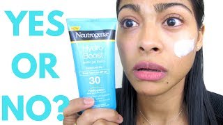 NEW REVIEW Neutrogena Hydro Boost Sunscreen [upl. by Sert495]