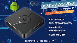 x98 plus Smart TV Box Android 11 Amlogic S905W2 Dual WIFI BT 216GB 432GB 464GB OTT Box [upl. by Odlonra]