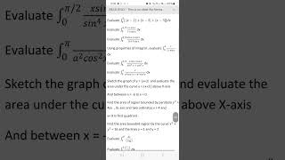 Some Important questions integration 12th examination [upl. by Jadda]