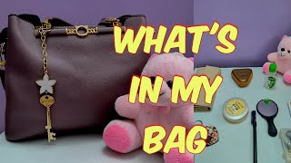 whats in my bag  Pack work bag with me  Daily essentials for every girl  Organization of bag [upl. by Merriott]