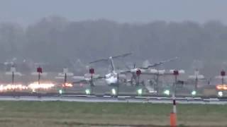 Dash 8 crash landing at Amsterdam [upl. by Netnert]