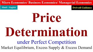 Price Determination under Perfect Competition price determination of firm and industry economics [upl. by Assirahc507]