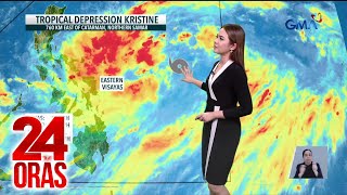 Tropical Depression Kristine enters PAR expected to intensify  24 Oras [upl. by Essy]