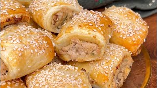 Bouchées feuilletées au Thon  Parfait pour un Dîner de Fêtes  Apéro rapide [upl. by Rosalynd]