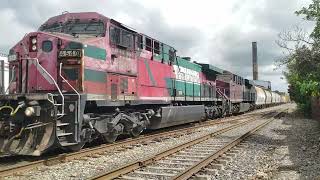 Trenes en Orizaba  Intermodal y Ordinario FXE amp FSRR [upl. by Jdavie]