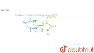 What happens when malonic acid is heated with urea in presence of POCl3 [upl. by Onaicilef]