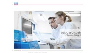 QIAGEN Clinical Insight Overview and Demonstration [upl. by Enilada]