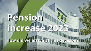 Pensioenfonds PGB explanation increase pensions 2023 [upl. by Ahsoj]