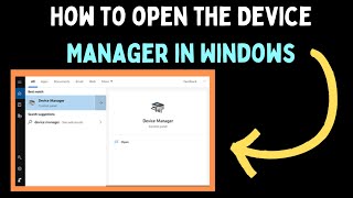 How to Open the Device Manager in Windows 11 [upl. by Ecnal]