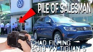 Reviewing the 2018 VW Tiguan 20T S  Base Model Walkaround Tour  Plus Rear Leg Room Test [upl. by Leunad]