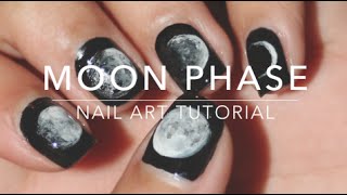 Moon Phase  Nail Art Tutorial [upl. by Tteirrah590]