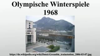 Olympische Winterspiele 1968 [upl. by Glynias]