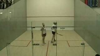 College Squash Michelle Quibell  Louisa Hall 2004  game 3 [upl. by Aihsenak]