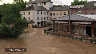 Hochwasser 2021  Mosel und Sauer [upl. by Yreva]