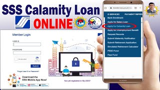 Paano mag Calamity Loan online  SSS Calamity Loan Online Step by Step Process 2024 [upl. by Armyn]