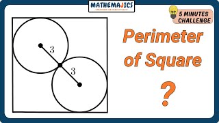 GRADE 9 amp 10  GEOMETRY MATH QUESTION  CIRCLES amp SQUARES  MATH OLYMPIAD🚀maths mathemajics [upl. by Tam]