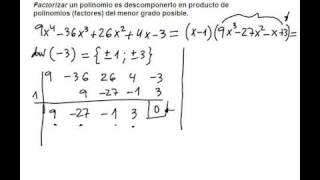 Factorización de polinomios III [upl. by Nalyac812]