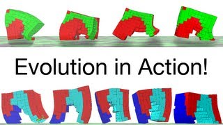 Evolving Soft Robots with Multiple Materials muscle bone etc [upl. by Gina544]