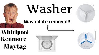 Washer washplate removal The sure fire way [upl. by Ilyk]