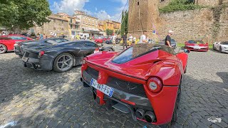 Ferrari Cavalcade 29 June 2023  Italy  Rome [upl. by Maise]