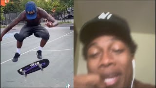 Carlisle Aikens can’t hard flip Skatemaxxing [upl. by Slrahc]