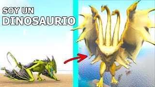 SOY GHIDORAH LA HISTORIA DEL PEQUEÑO DINOSAURIO DRAGON Evoluciono en Kaiju ARK Soy un Dinosaurio [upl. by Anileme]