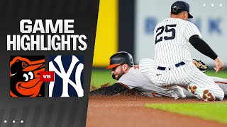 Orioles vs Yankees Game Highlights 92524  MLB Highlights [upl. by Llertram35]