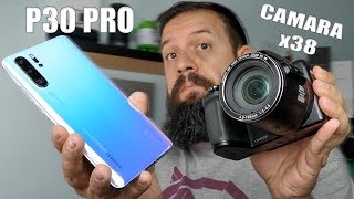 HUAWEI P30 PRO vs MI CÁMARA COMPACTA  x38 ZOOM ÓPTICO [upl. by Sremlahc]