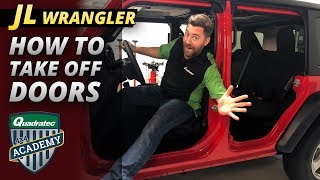 How to Take Doors off a Jeep Wrangler JL [upl. by Georg691]