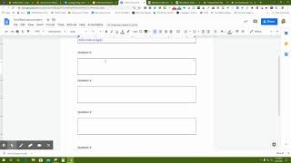 Video 5 Creating Fillable Worksheet using Google Docs [upl. by Liss145]