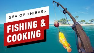 7 Minutes of Sea of Thieves Cooking and Fishing Gameplay [upl. by Kehsihba]