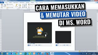 Cara Memasukkan Video Ke Dalam Microsoft Word [upl. by Aihsyak]