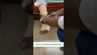 How to Apply a Crepe Bandage on Ankle  Dr Gandhi Ortho Care [upl. by Eugene116]