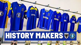 History Makers AFC Wimbledon x Sports Interactive 🤝  Two Decades Together 🟡🔵 [upl. by Ellenwahs175]