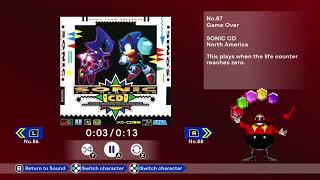 Sonic CD Game Over music us vs japan [upl. by Eniamerej]