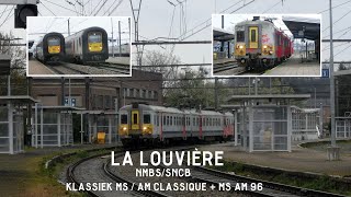 NMBS SNCBLa LouvièreCentreLa LouvièreSudMS AM 66 KLASSIEK CLASSIQUE Trains S62LMS AM 96IC [upl. by Gathard]