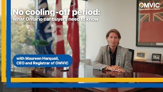 No coolingoff period What Ontario car buyers need to know  OMVIC [upl. by Akiret]