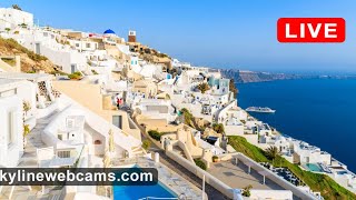 🔴 Live Webcam from Santorini  Greece [upl. by Adamis510]