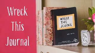 Wreck this journal Уничтожь меня 1 Идеи разворотов и процесс заполения  Настя Клевер [upl. by Nola]