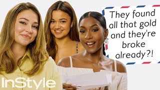 ‘Outer Banks’ Cast Answers Fan Mail  InStyle [upl. by Wey]