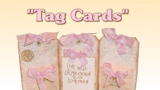 Scrapbook Tag Ideas Make Tag Cards [upl. by Nedyarb]