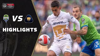 SCCL22 Final Seattle Sounders v Pumas  Highlights [upl. by Linders]