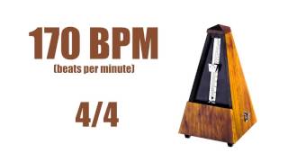 170 BPM Metronome 44 – Best Online Metronome 170 Beats Per Minute [upl. by Siram567]