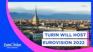 Turin will host Eurovision 2022 🇮🇹 [upl. by Acitel718]