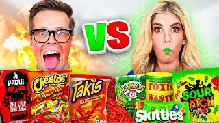 Ultimate Hot vs Sour Food Challenge [upl. by Schulman973]