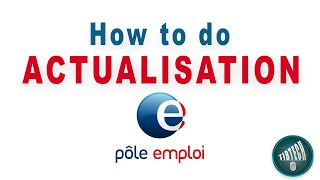 how to do Pôle emploi actualisation [upl. by Odeen]